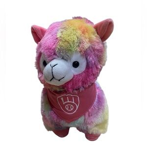 FOCO Brewers Rainbow Plush Llama 10 inch Toy